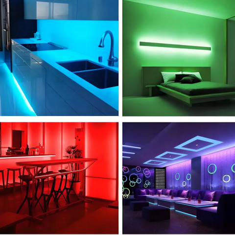 
SMD RGB LED juosta, spalvinga, atspari vandeniui, PILOT - 5 m
