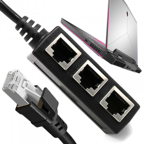 
Tinklo skirstytuvas RJ45 3x LAN
