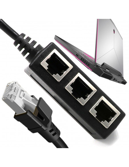 
Tinklo skirstytuvas RJ45 3x LAN

