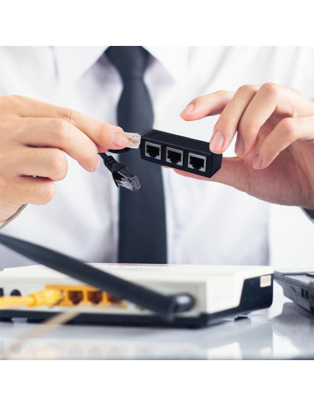 
Tinklo skirstytuvas RJ45 3x LAN
