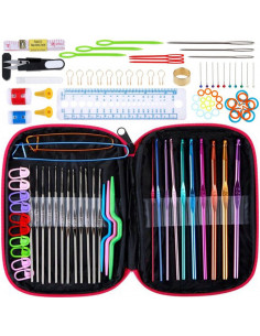 
Metalinių nėrimo vąšelių rinkinys dėžutėje - 100 vnt.
