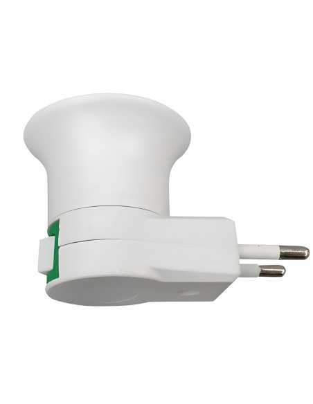 
E27 lemputės adapteris 230 V lizdui su jungikliu
