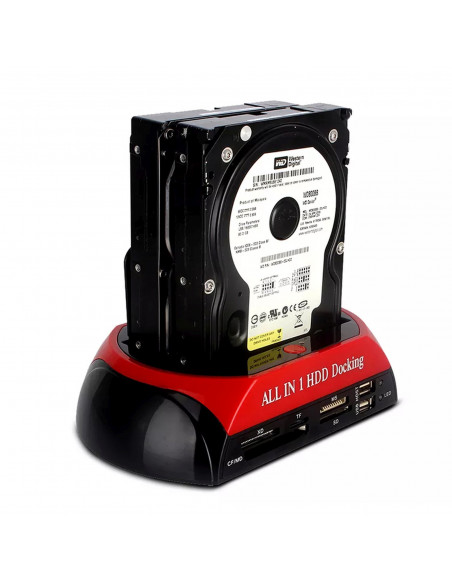 
Prijungimo stotelė 2 HDD SSD SATA IDE 2.5& 39 & 39 3.5& 39 & 39 USB diskams
