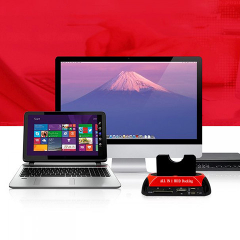 
Prijungimo stotelė 2 HDD SSD SATA IDE 2.5& 39 & 39 3.5& 39 & 39 USB diskams
