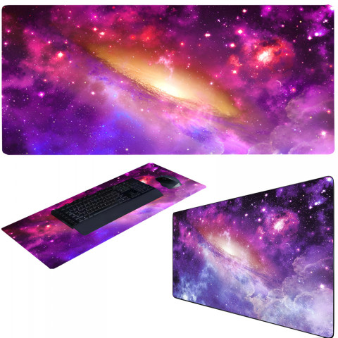 
Žaidimų stalo pelės kilimėlis XXL 80 x 40 cm - kosmoso rožinis
