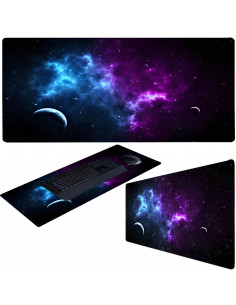 
Žaidimų stalo kilimėlis žaidėjams XXL 80 x 40 cm - galaktika
