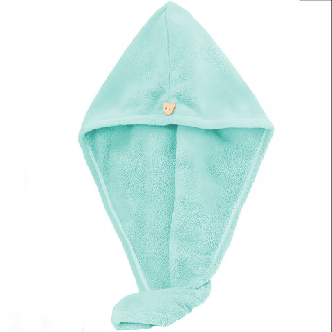 
Turbaninis mikropluošto plaukų džiovinimo rankšluostis, sugeriantis - mėtinis
