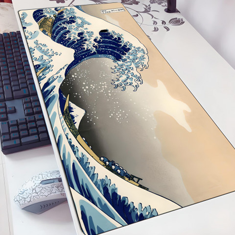 
Žaidimų stalo kilimėlis žaidėjams XXL 90 x 40 cm - banguotos
