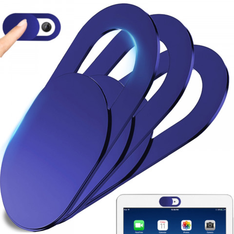 
Nešiojamojo kompiuterio kameros dangteliai, mėlyni - 3 vnt.
