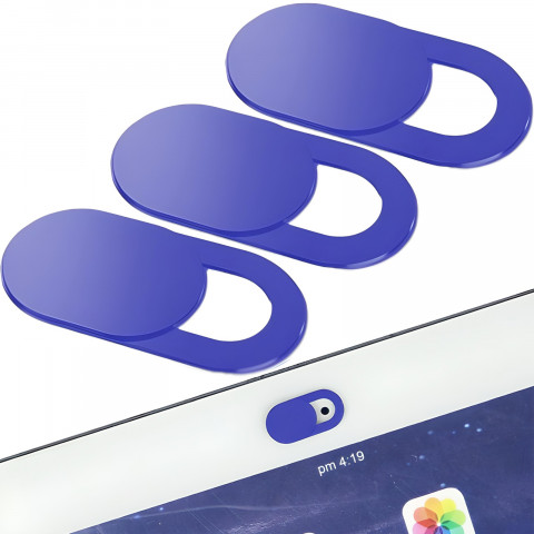 
Nešiojamojo kompiuterio kameros dangteliai, mėlyni - 3 vnt.
