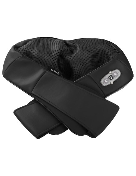 Kaklo, kaklo, nugaros, pečių masažuoklis su šildymo funkcija, 8 galvutės, 12V/230V, 24W, juodas Kaklo, kaklo, nugaros, pečių masažuoklis su šildymo funkcija, 8 galvutės, 12V/230V, 24W, juodas