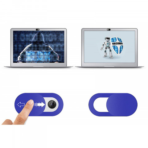 
Nešiojamojo kompiuterio kameros dangteliai, mėlyni - 3 vnt.
