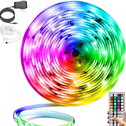 
SMD RGB LED juosta, spalvinga, atspari vandeniui, PILOT - 5 m
