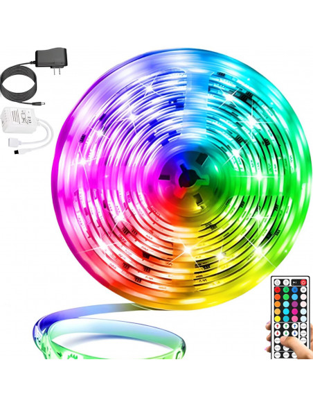 
SMD RGB LED juosta, spalvinga, atspari vandeniui, PILOT - 5 m
