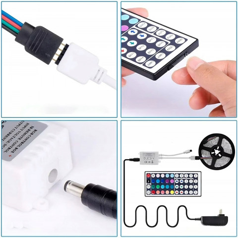 
SMD RGB LED juosta, spalvinga, atspari vandeniui, PILOT - 5 m
