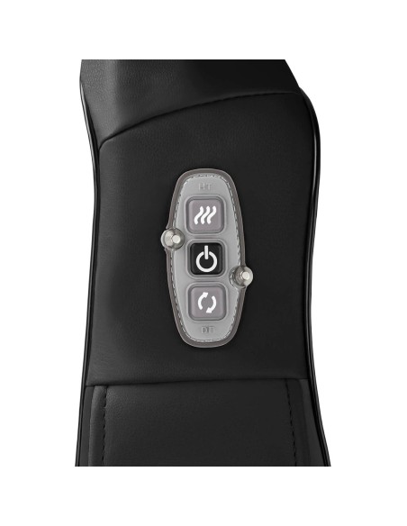 Kaklo, kaklo, nugaros, pečių masažuoklis su šildymo funkcija, 8 galvutės, 12V/230V, 24W, juodas Kaklo, kaklo, nugaros, pečių masažuoklis su šildymo funkcija, 8 galvutės, 12V/230V, 24W, juodas