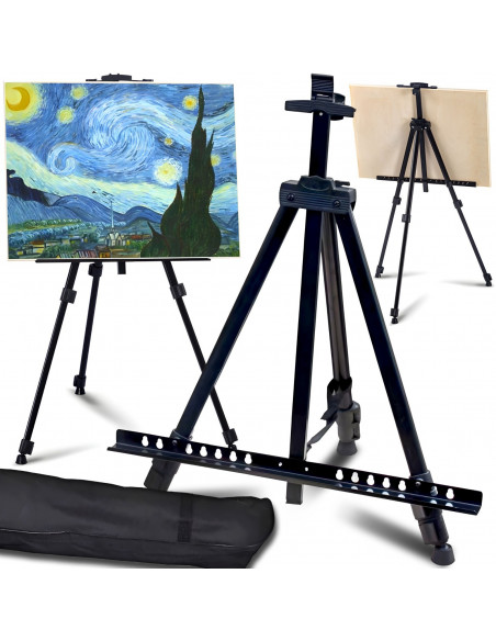 
Metalinis lauko tapybos molbertas su dėklu 158 cm
