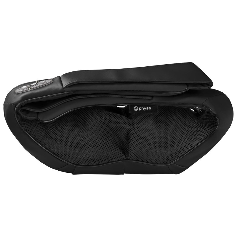 Kaklo, kaklo, nugaros, pečių masažuoklis su šildymo funkcija, 8 galvutės, 12V/230V, 24W, juodas