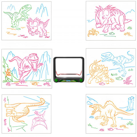 
Stebuklinga piešimo lenta su 4 žymekliais vaikams
