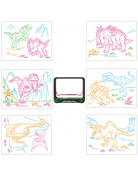 
Stebuklinga piešimo lenta su 4 žymekliais vaikams
