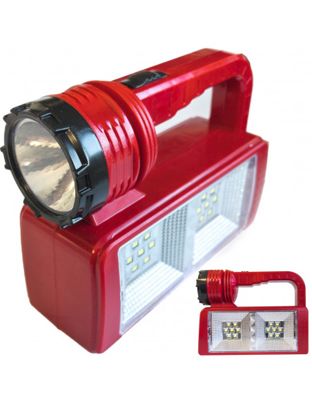 
Žibintuvėlio tipo stovyklavimo dirbtuvių lempa su LED baterijų laikikliu
