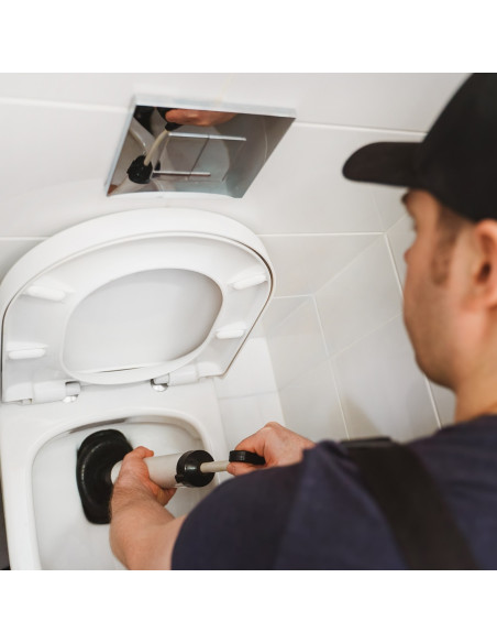 
Kanalizacijos valymo siurblys tualeto ir kanalizacijos vamzdžiams atkimšti, skersmuo 60/ 165 mm
