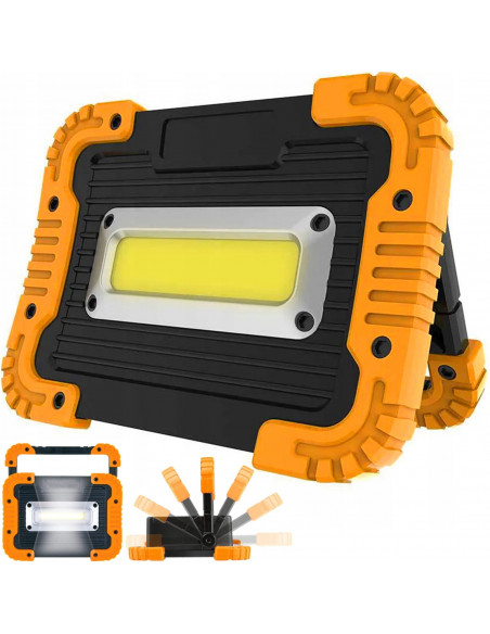 
Nešiojamas lauko halogeninis prožektorius su baterijų laikikliu 30 W
