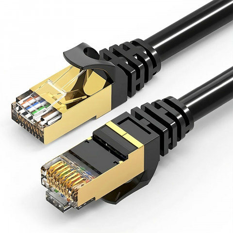 
Tinklo kabelis, susuktos poros interneto kabelis RJ45 CAT6 15 m juodas
