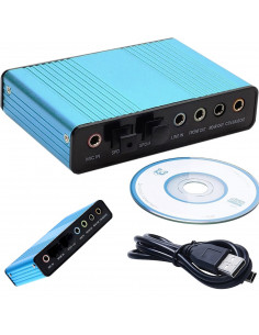 
Išorinė 5.1/ 7.1 USB garso plokštė
