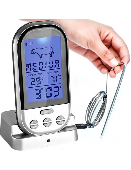 
Belaidis termometras su zondu griliui ir rūkyklai -20 - 250 C
