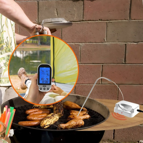 
Belaidis termometras su zondu griliui ir rūkyklai -20 - 250 C
