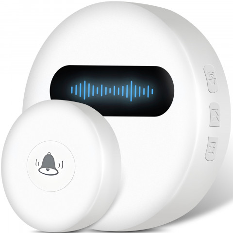 
Belaidis durų skambutis vartams, 38 melodijos, IP68, iki 180 m
