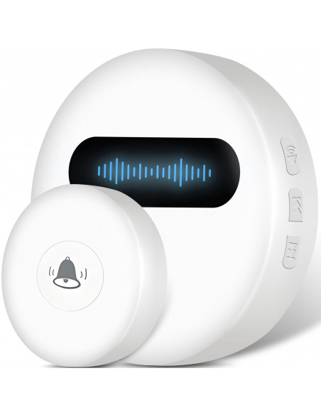 
Belaidis durų skambutis vartams, 38 melodijos, IP68, iki 180 m
