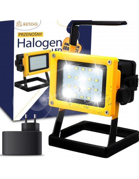 
Halogeninis įkraunamas LED dirbtuvių prožektorius 30 W
