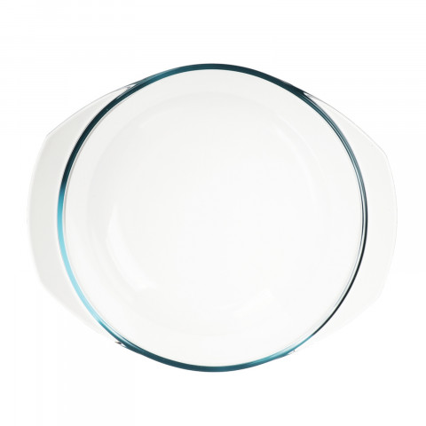 
Apvalus, karščiui atsparus troškintuvas su dangčiu, STIKLINIS, 1,5 l
