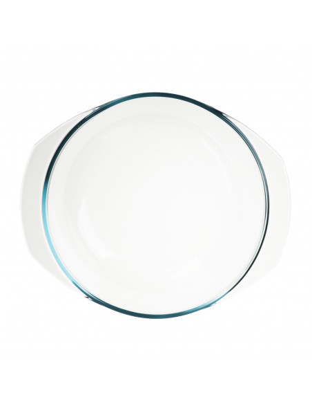 
Apvalus, karščiui atsparus troškintuvas su dangčiu, STIKLINIS, 1,5 l
