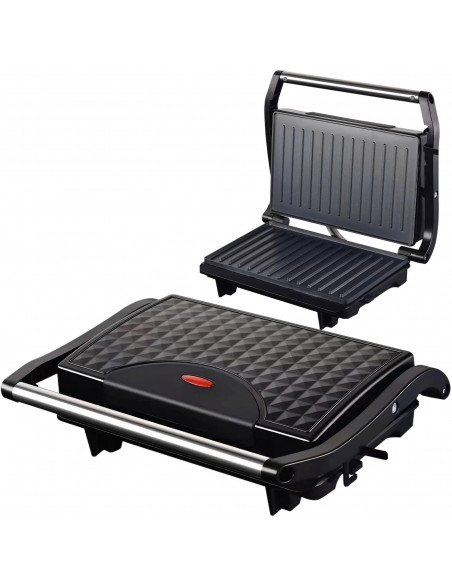 
Elektrinis kontaktinis grilis panini, mėsai, daržovėms 750 W
