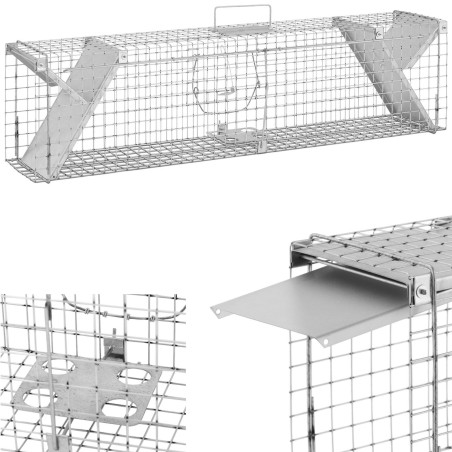 Gyvi gaudyklė žiurkių gaudyklė dvipusė spąstai 1020x200x270 mm SET Gyvi gaudyklė žiurkių gaudyklė dvipusė spąstai 1020x200x270 mm SET