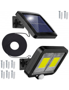 
Lauko saulės energija varomas šviestuvas su judesio jutikliu 108 LED 2200 W
