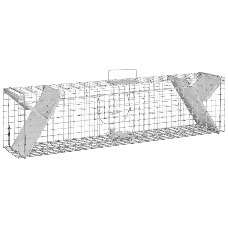 Gyvi gaudyklė žiurkių gaudyklė dvipusė spąstai 1020x200x270 mm SET