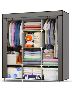 
Audinio spinta, tekstilinė spintos lentyna 130 x 45 x 175 cm
