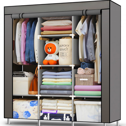 
Audinio spinta, tekstilinė spintos lentyna 130 x 45 x 175 cm
