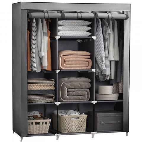 
Audinio spinta, tekstilinė spintos lentyna 130 x 45 x 175 cm
