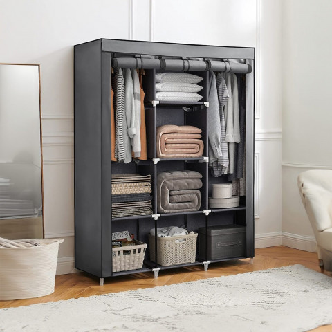 
Audinio spinta, tekstilinė spintos lentyna 130 x 45 x 175 cm
