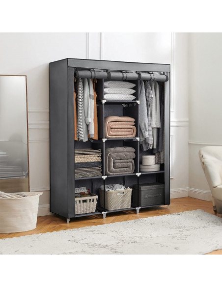 
Audinio spinta, tekstilinė spintos lentyna 130 x 45 x 175 cm
