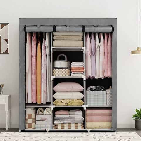 
Audinio spinta, tekstilinė spintos lentyna 130 x 45 x 175 cm
