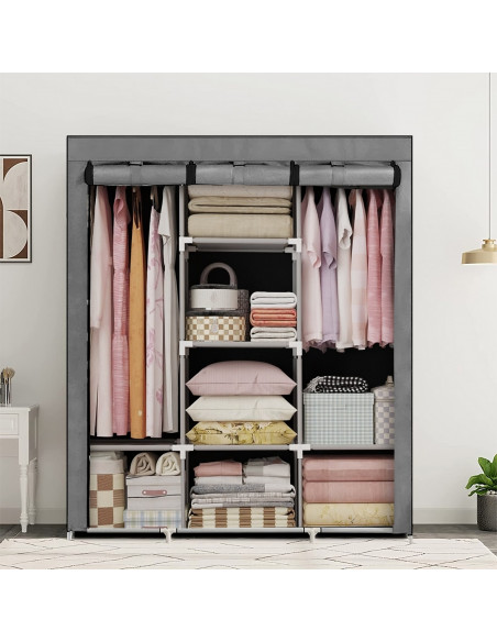 
Audinio spinta, tekstilinė spintos lentyna 130 x 45 x 175 cm
