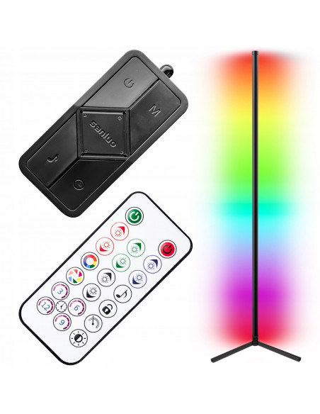 
Kampinis toršeras su nuotolinio valdymo pultu, 256 spalvų, RGB LED, 150 cm
