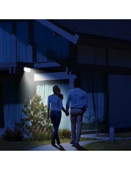 
Lauko saulės energija varomas šviestuvas su prieblandos judesio jutikliu, 98 LED
