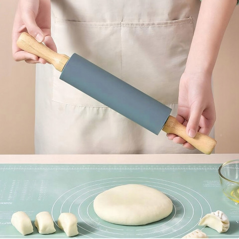 
Silikoninis virtuvinis kočėlas 38 cm - pilkas
